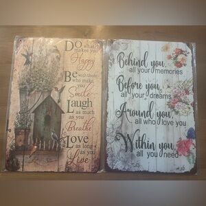 Metal decorative family signs !! New fall decor Bundle